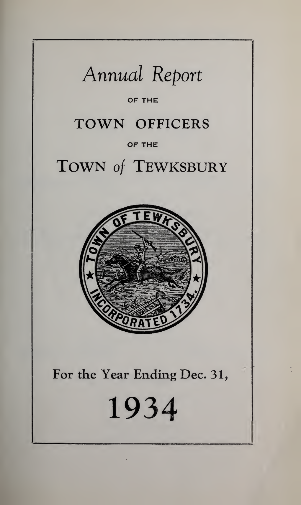 Town of Tewksbury Annual Report