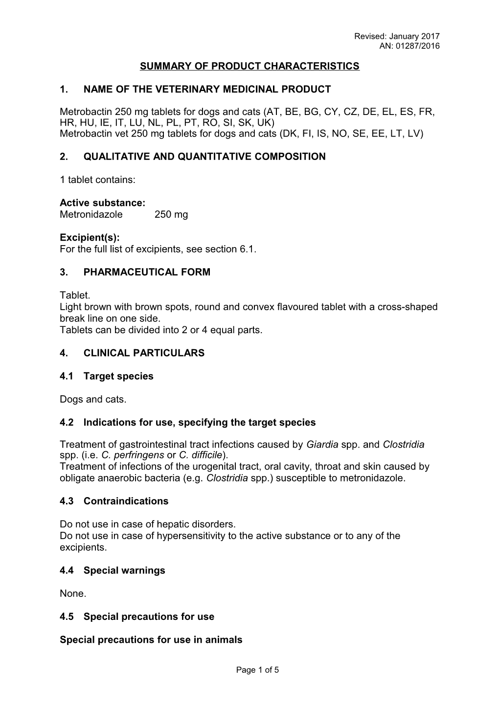 1. Name of the Veterinary Medicinal Product s14