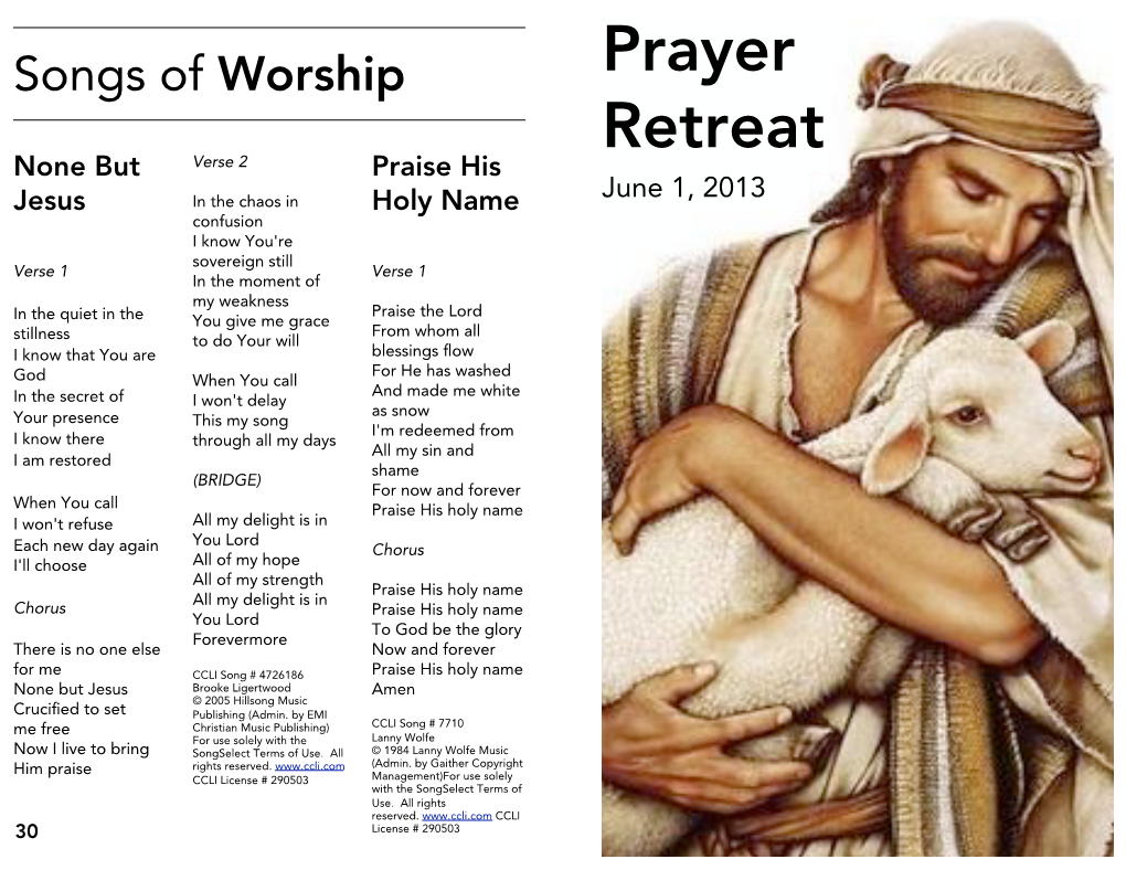 Prayer Retreat