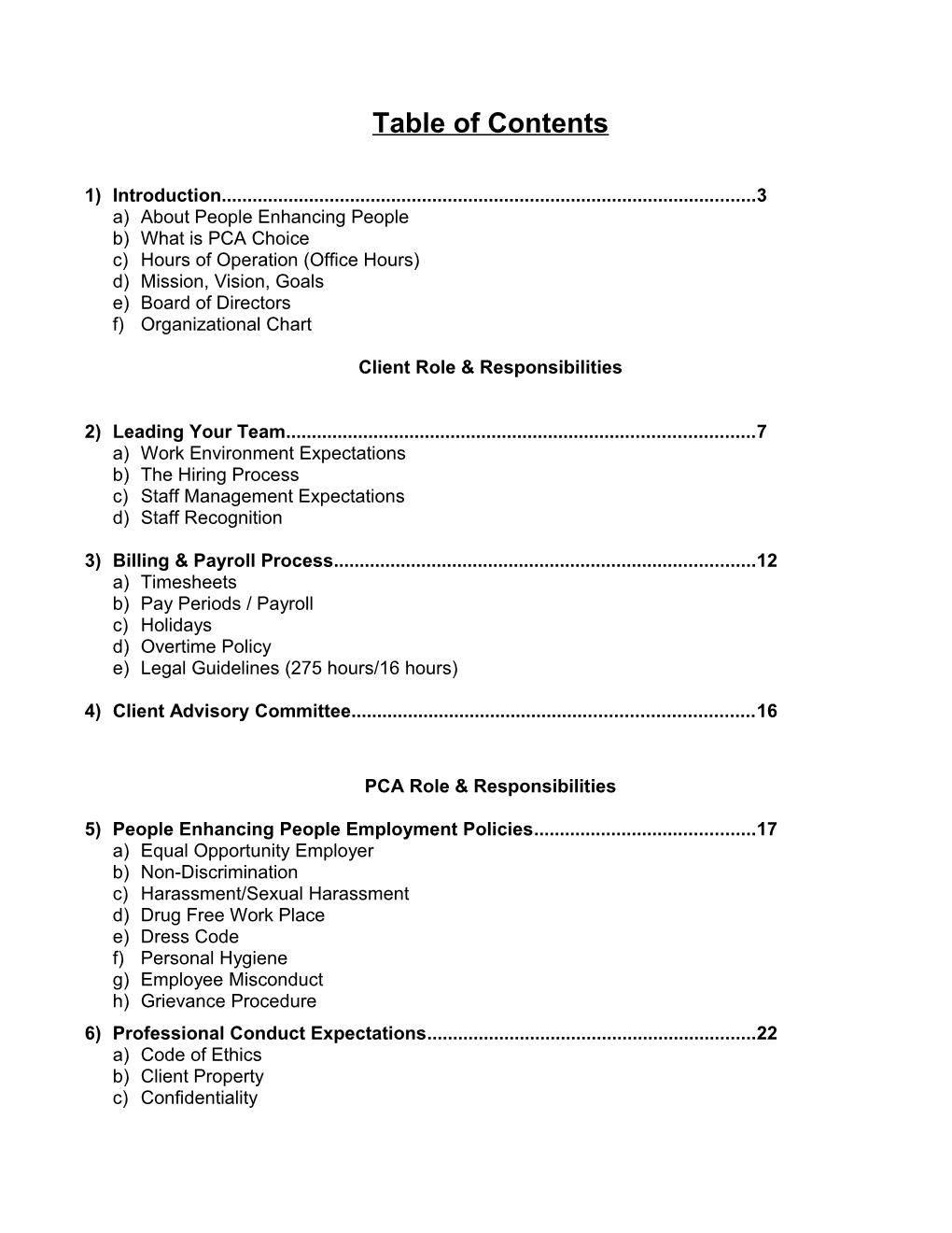 Table of Contents s167