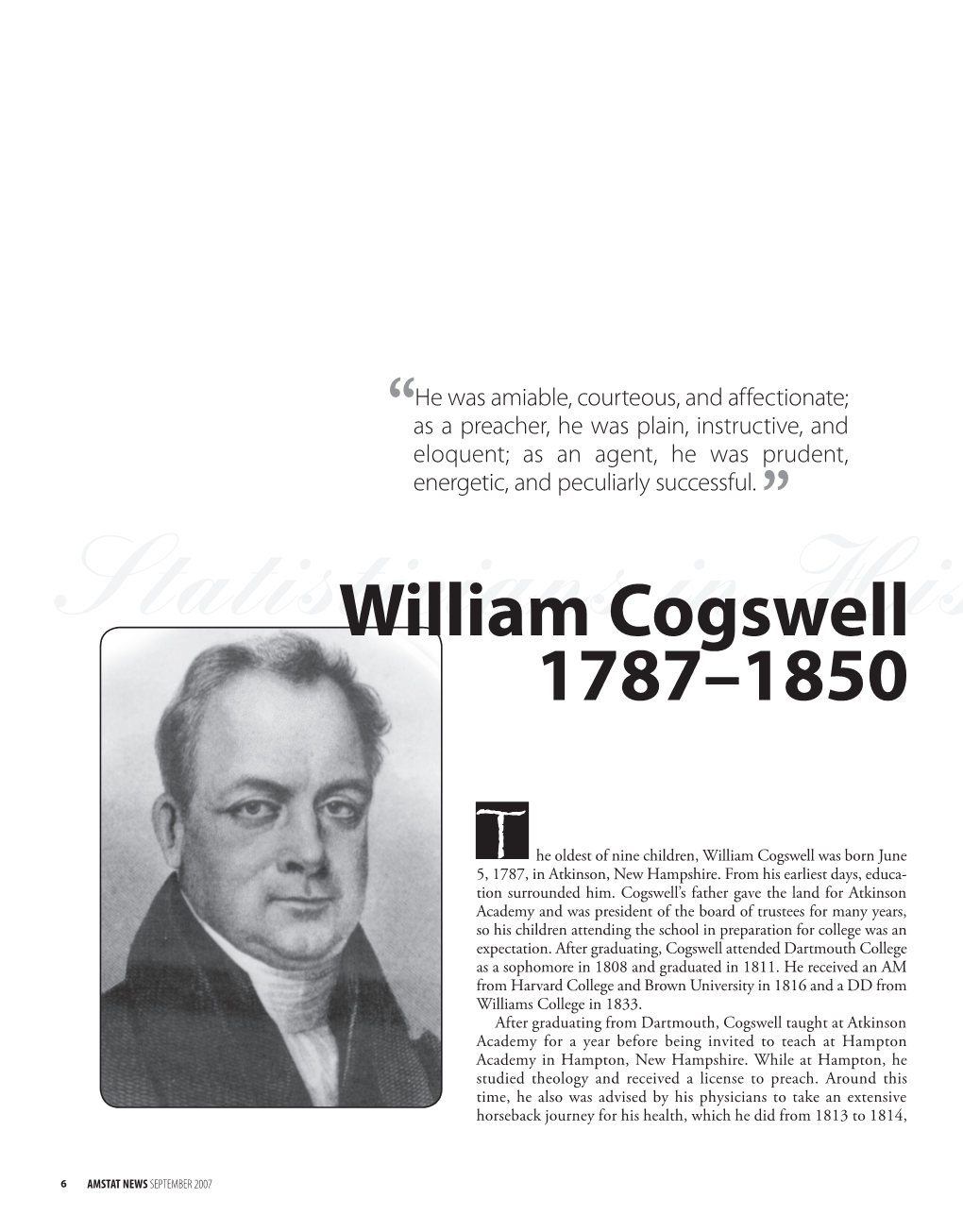 William Cogswell 1787–1850