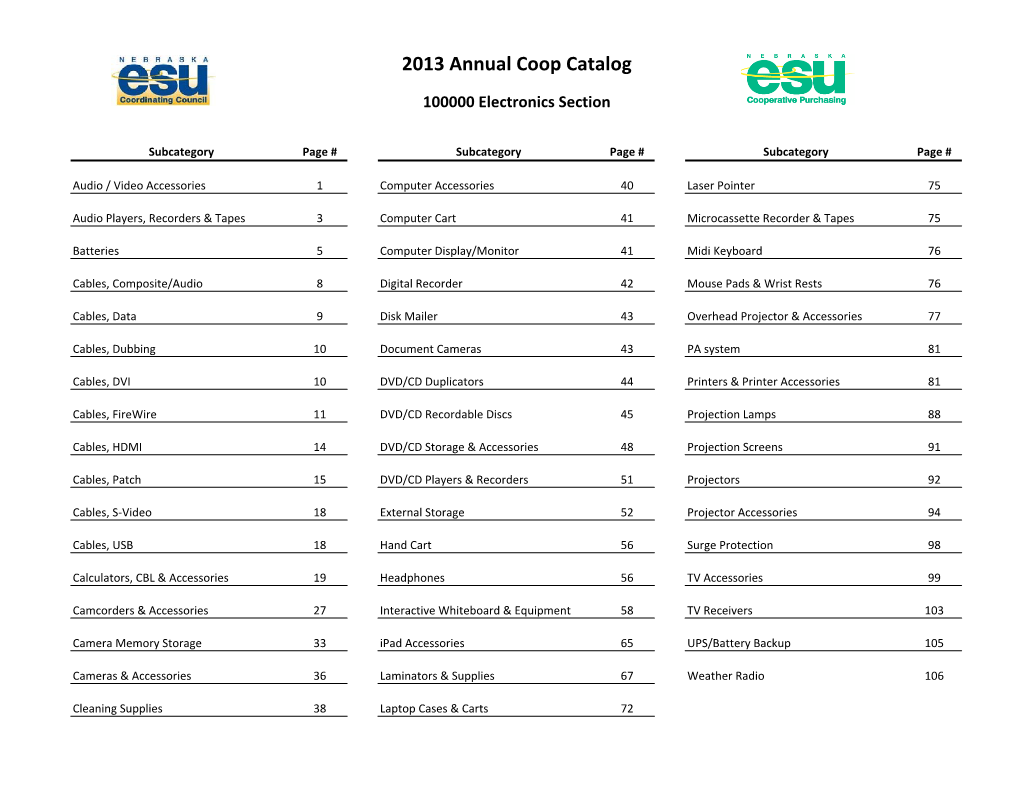 2013 Catalog Indexes.Xlsx