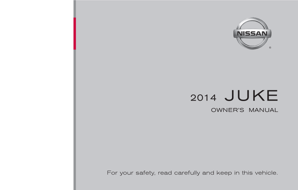 2014 Nissan Juke | Owner's Manual