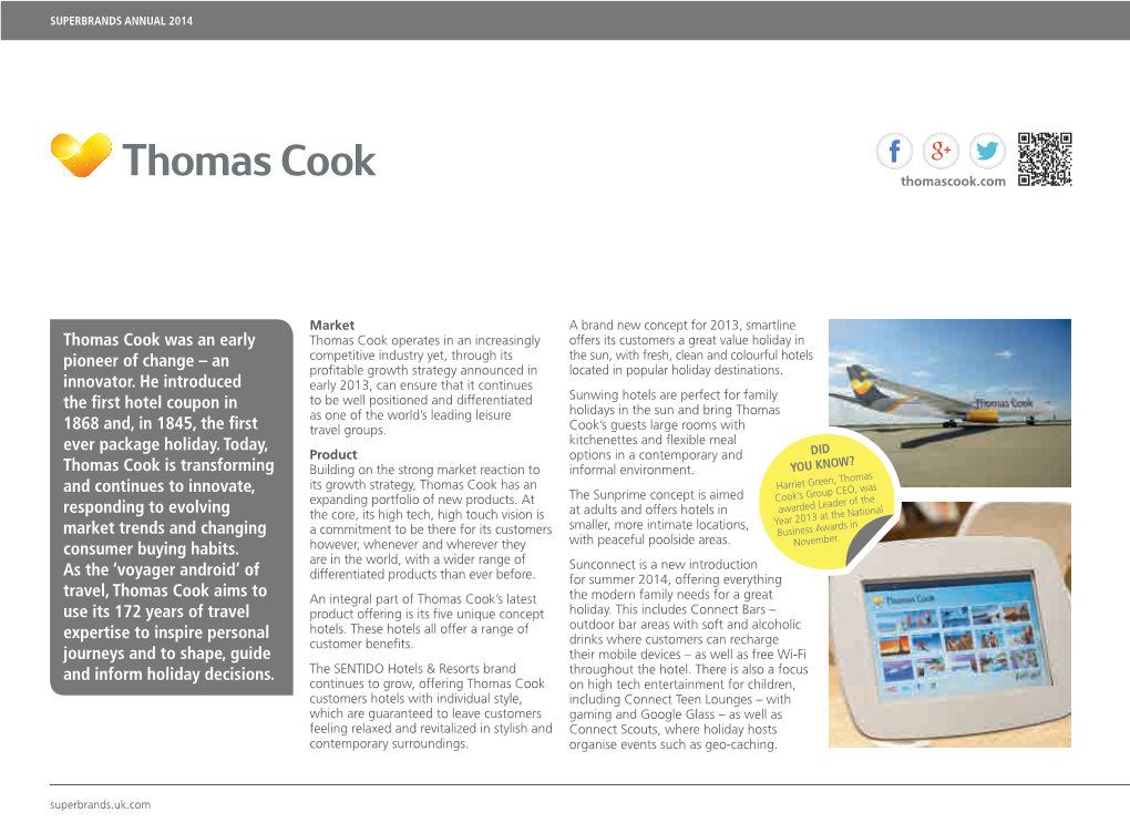 Thomas Cook Was an Early Pioneer of Change