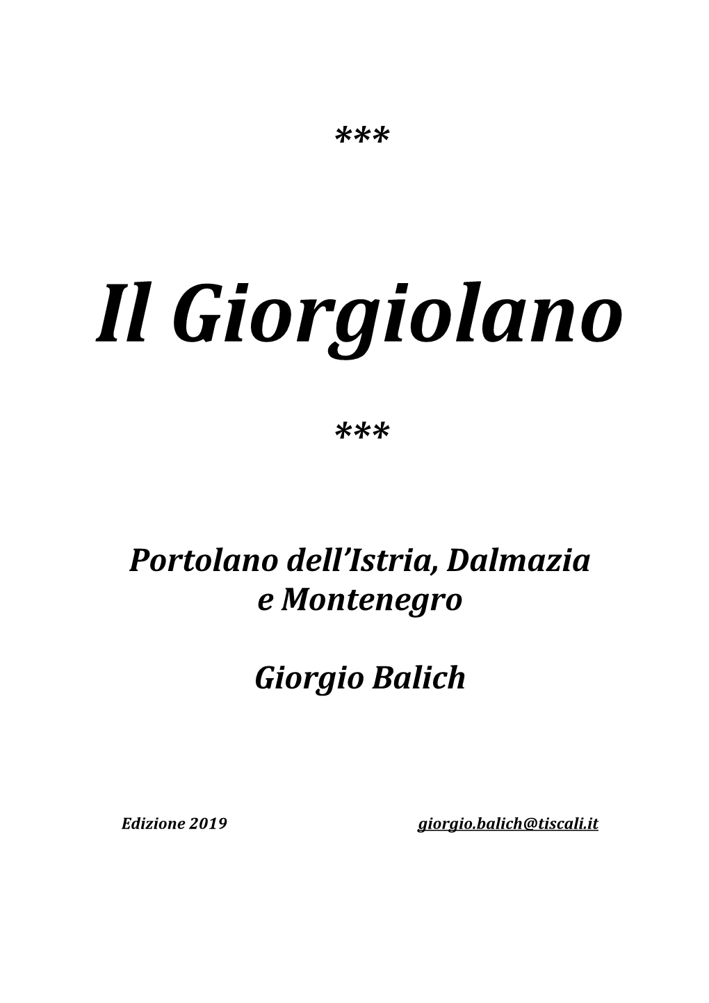 Il Giorgiolano 2019