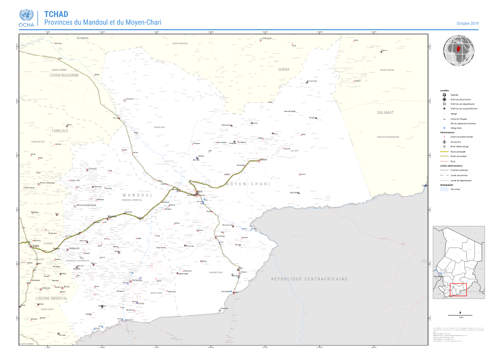 Provinces Du Mandoul Et Du Moyen-Chari Octobre 2019