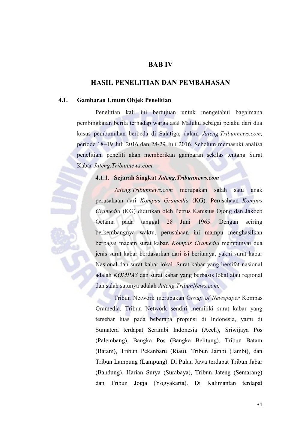 Bab Iv Hasil Penelitian Dan Pembahasan