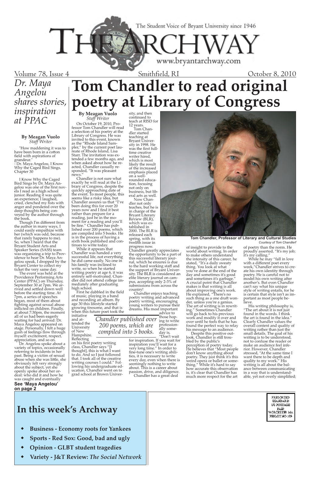 V. 78, Issue 4, October 8, 2010