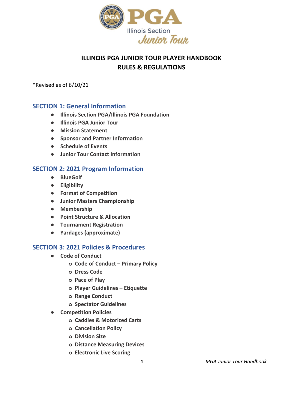 IPGA Junior Tour Handbook