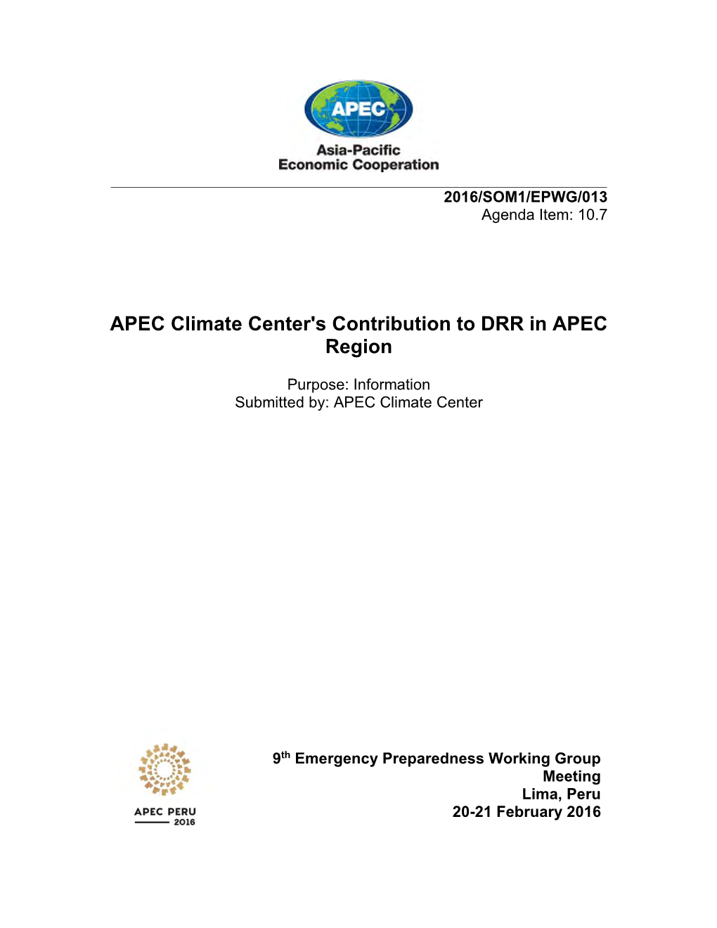 APEC Climate Symposium