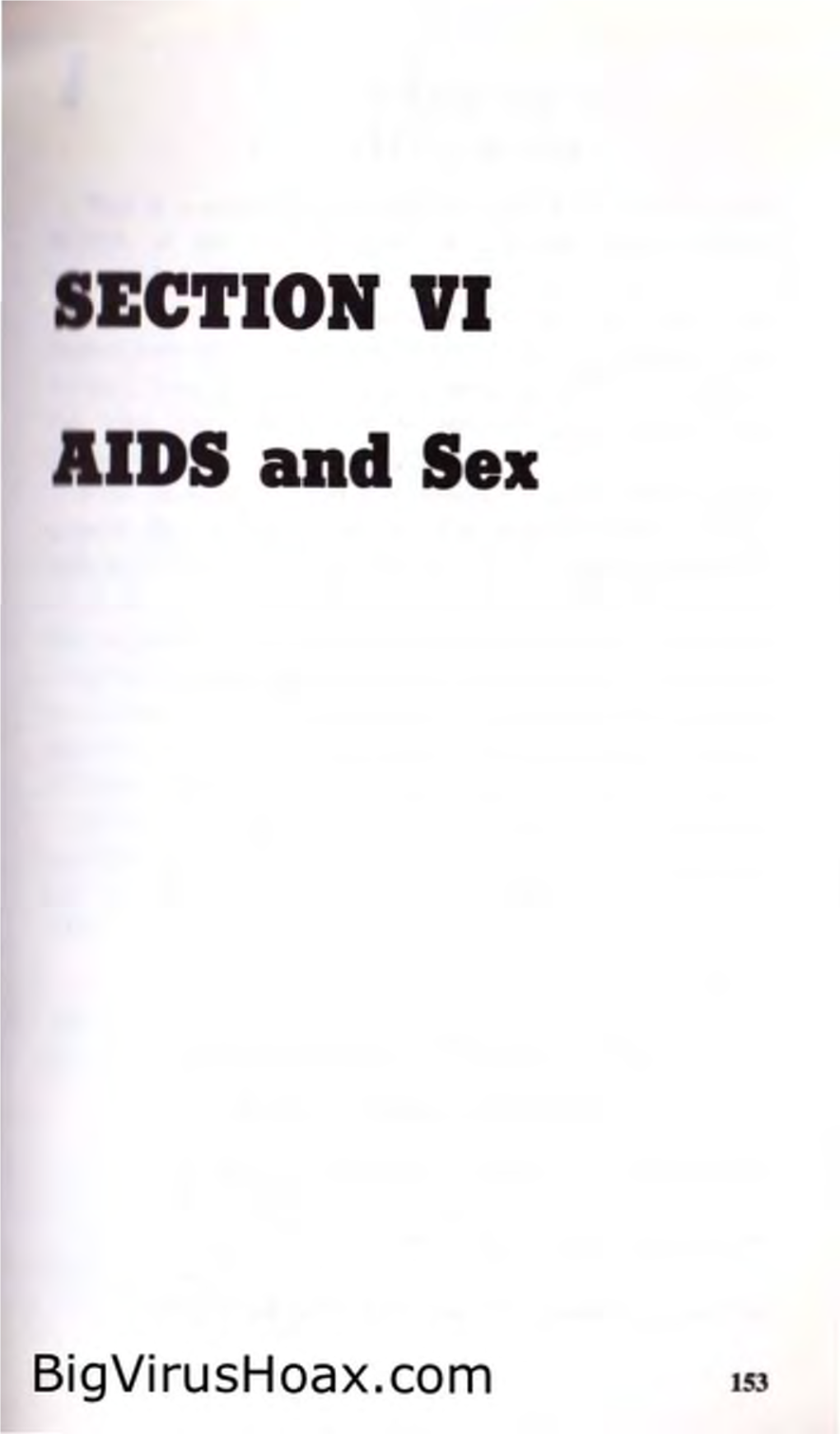 AIDS and Sex