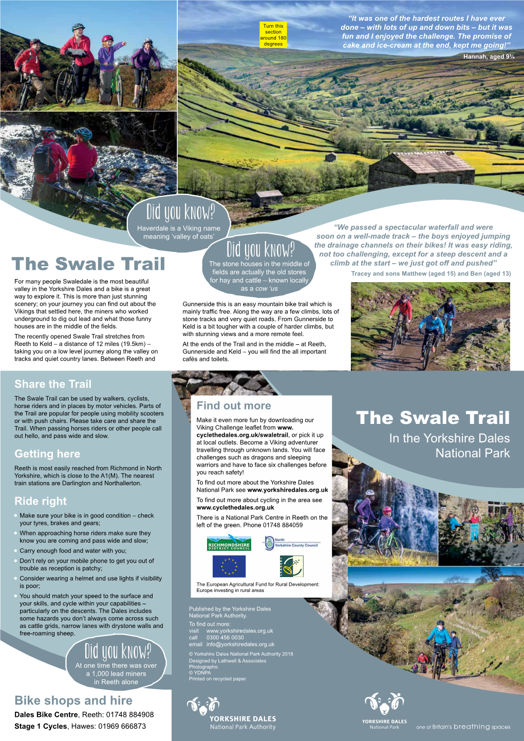 YDNPA-The-Swale-Trail-Leaflet.Pdf