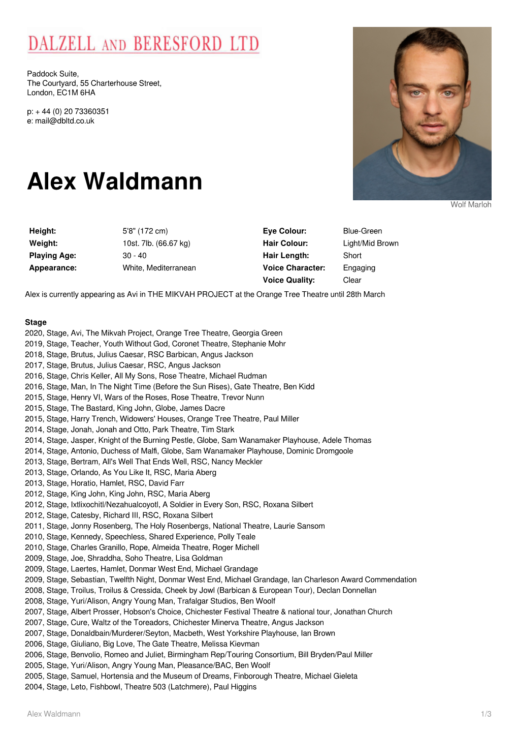Alex Waldmann Wolf Marloh