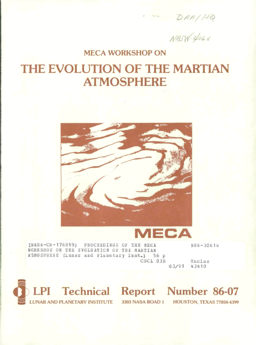The Evolution of the Martian Atmosphere