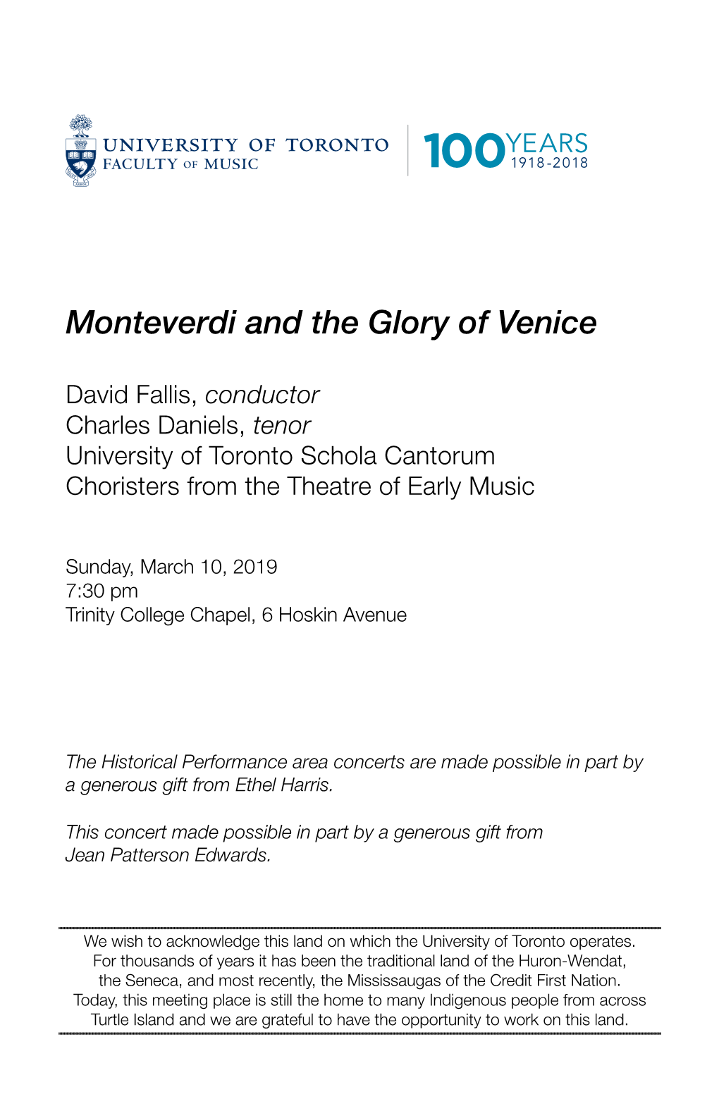 Monteverdi and the Glory of Venice