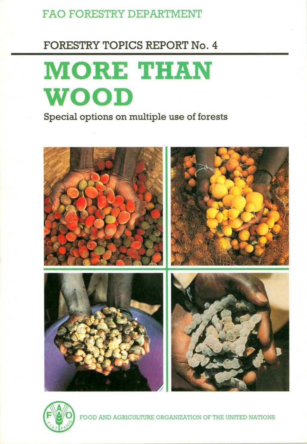 THAN WOOD Special Options on Multiple Use of Forests