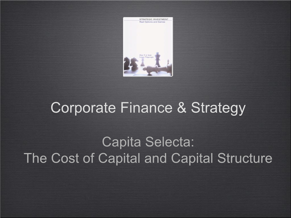 Corporate Finance & Strategy