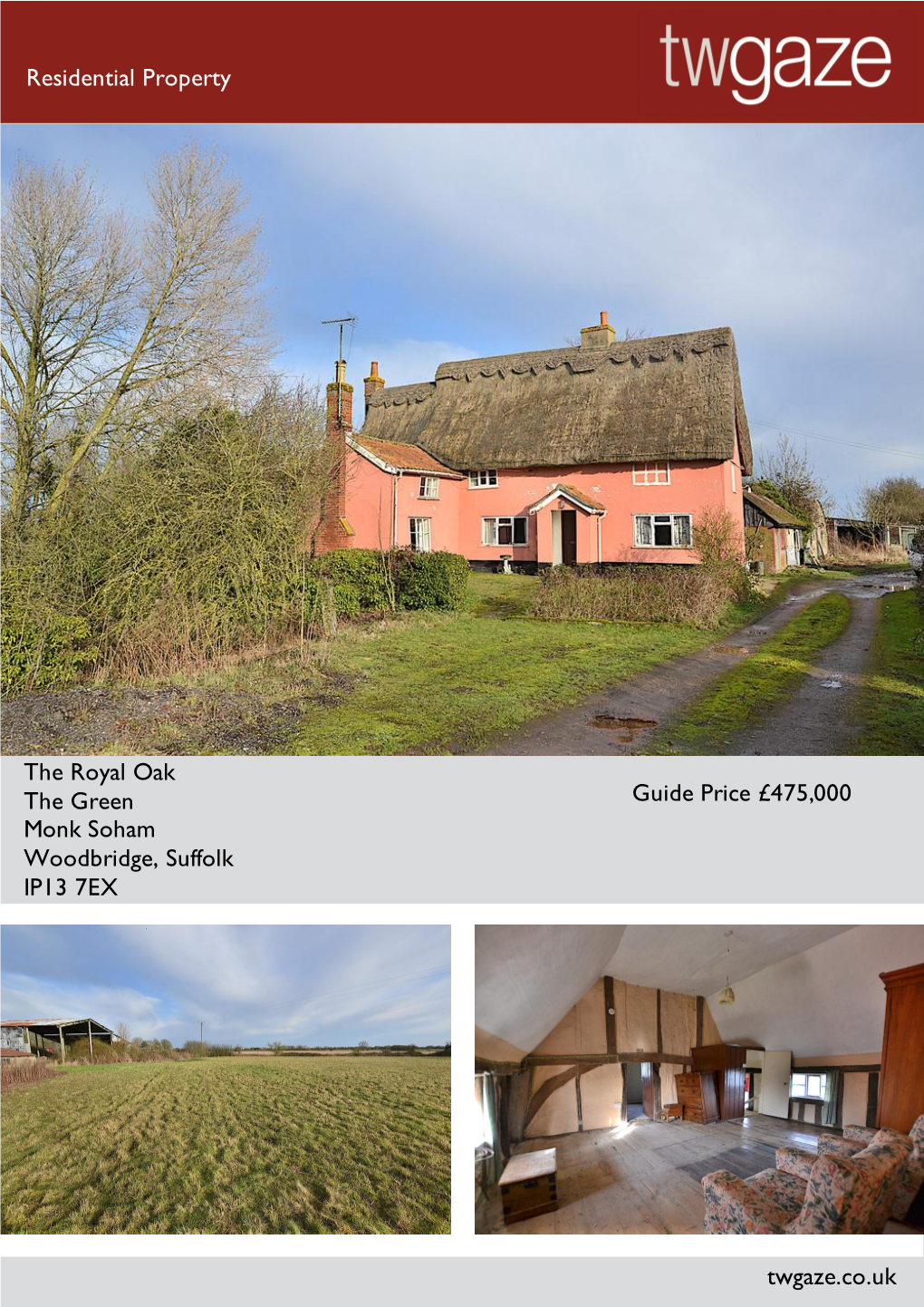 Residential Property the Royal Oak the Green Monk Soham