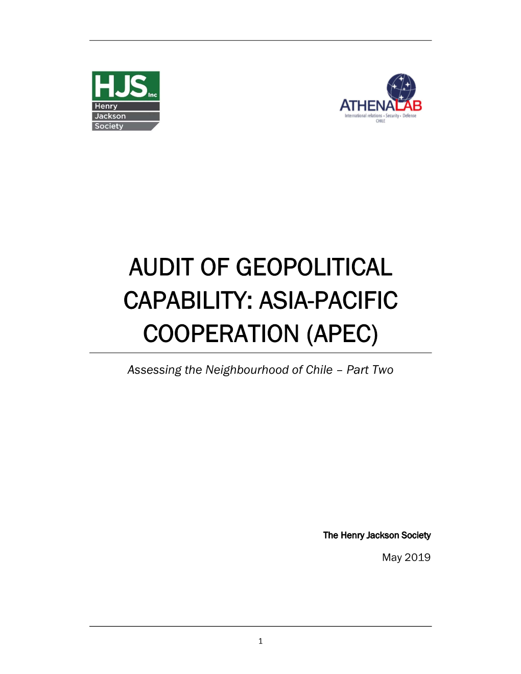 Audit of Geopolitical Capability: Asia-Pacific Cooperation (Apec)