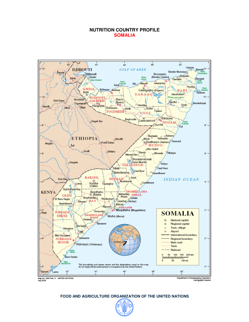 Nutrition Country Profile Somalia