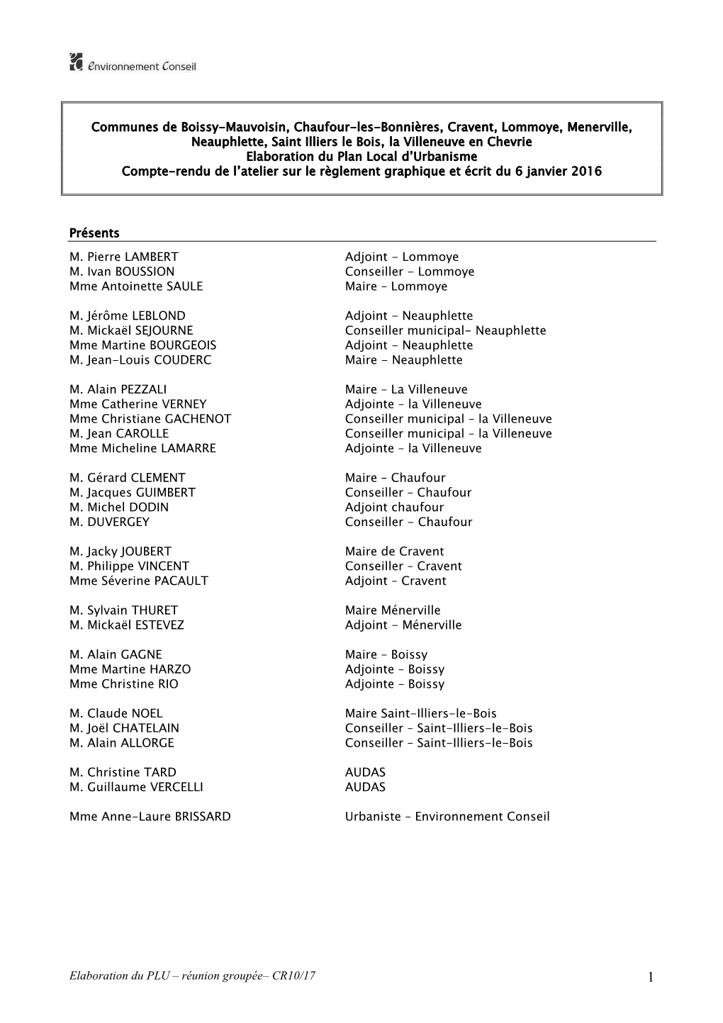 PLU Ou Carte Communale ?