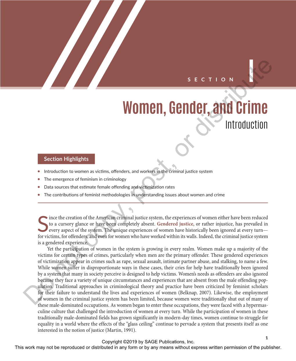 Women, Gender, and Crime Distributeintroduction