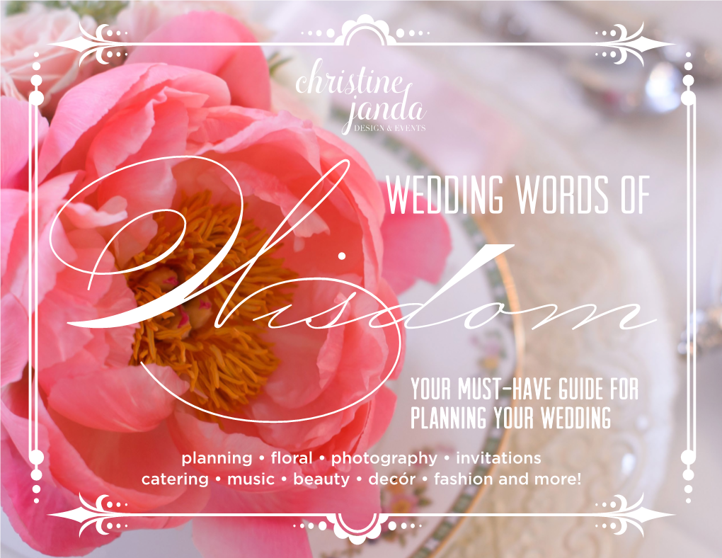 Wedding Words Of