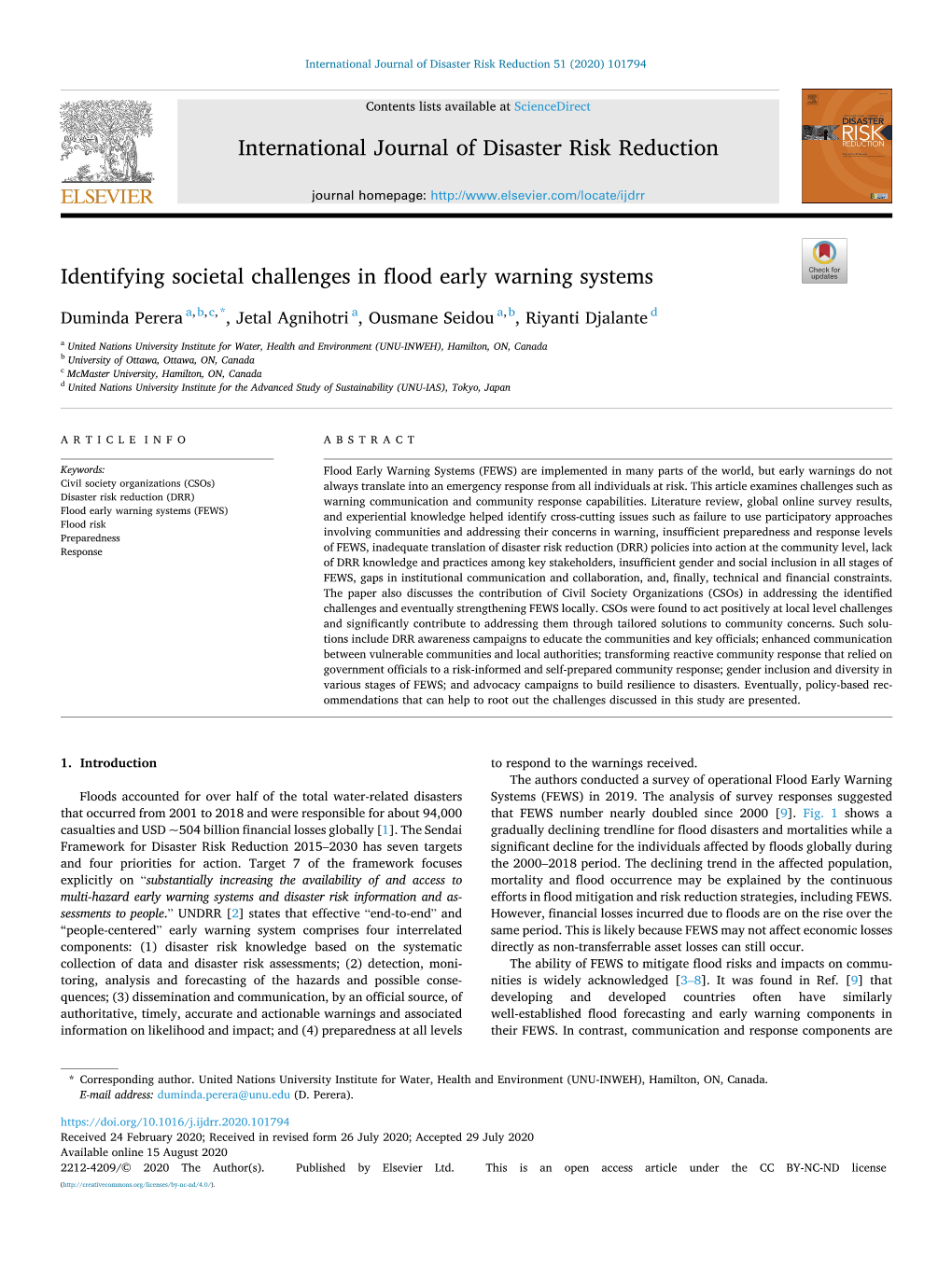 Identifying Societal Challenges in Flood Early Warning Systems