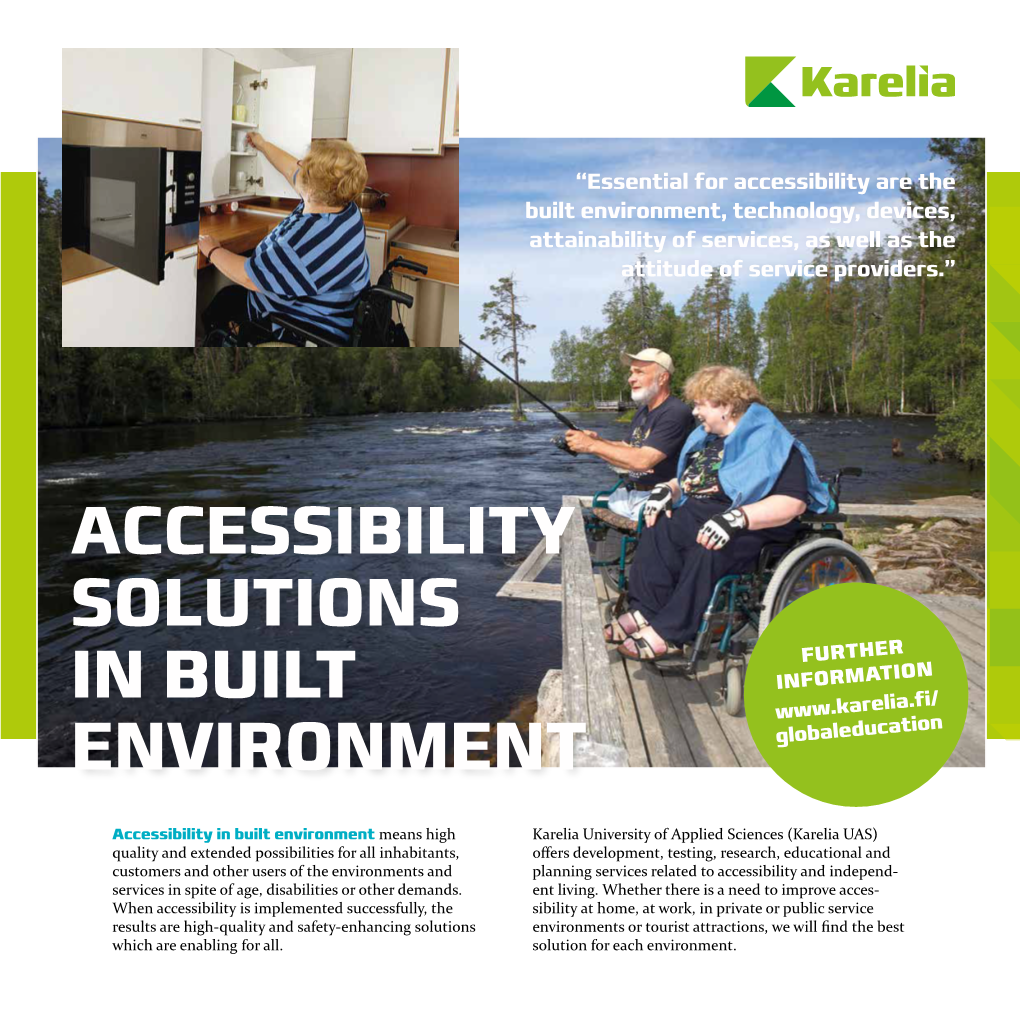 Accessibility Solutions in Built Environment