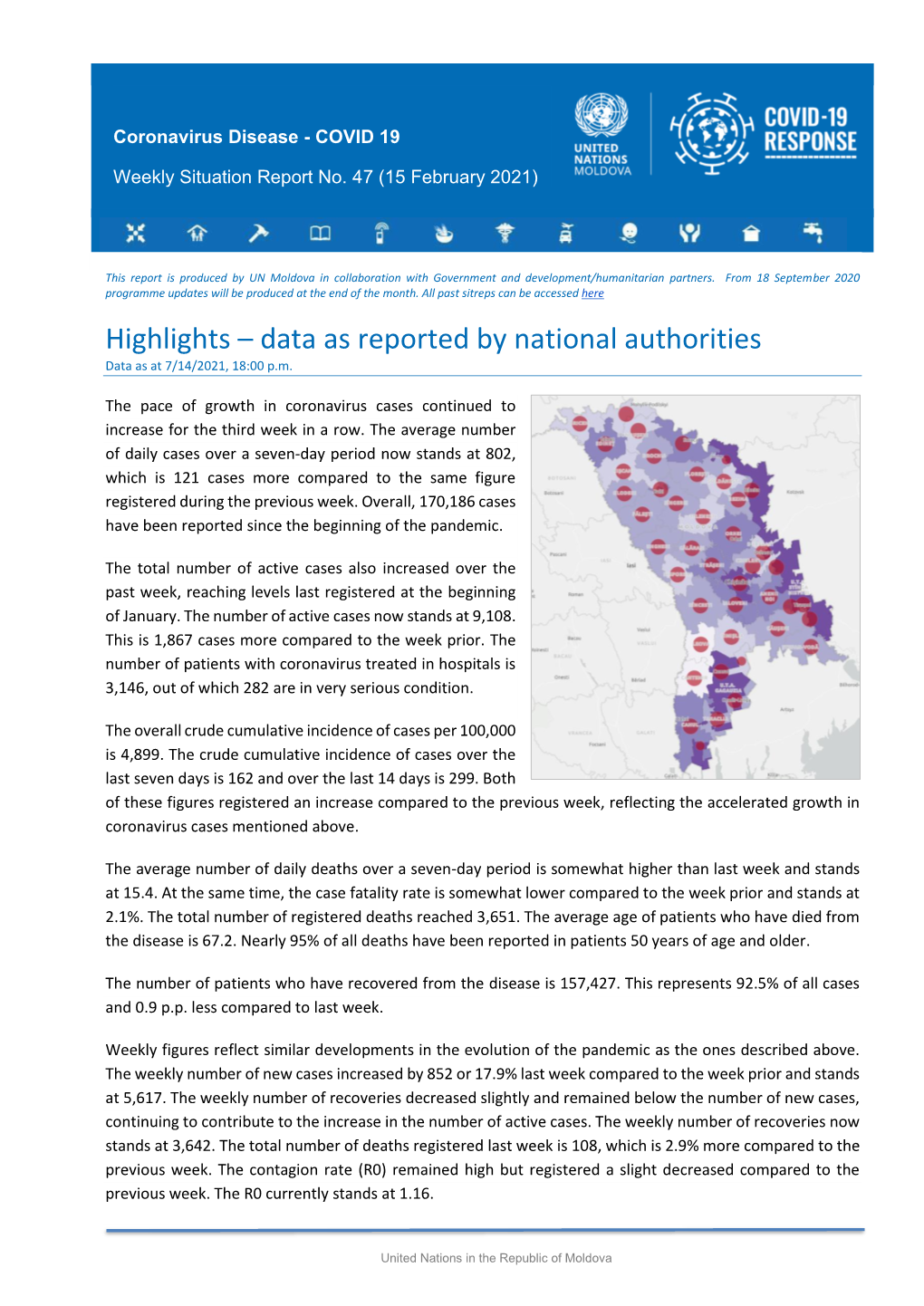 Highlights – Data As Reported by National Authorities Data As at 7/14/2021, 18:00 P.M