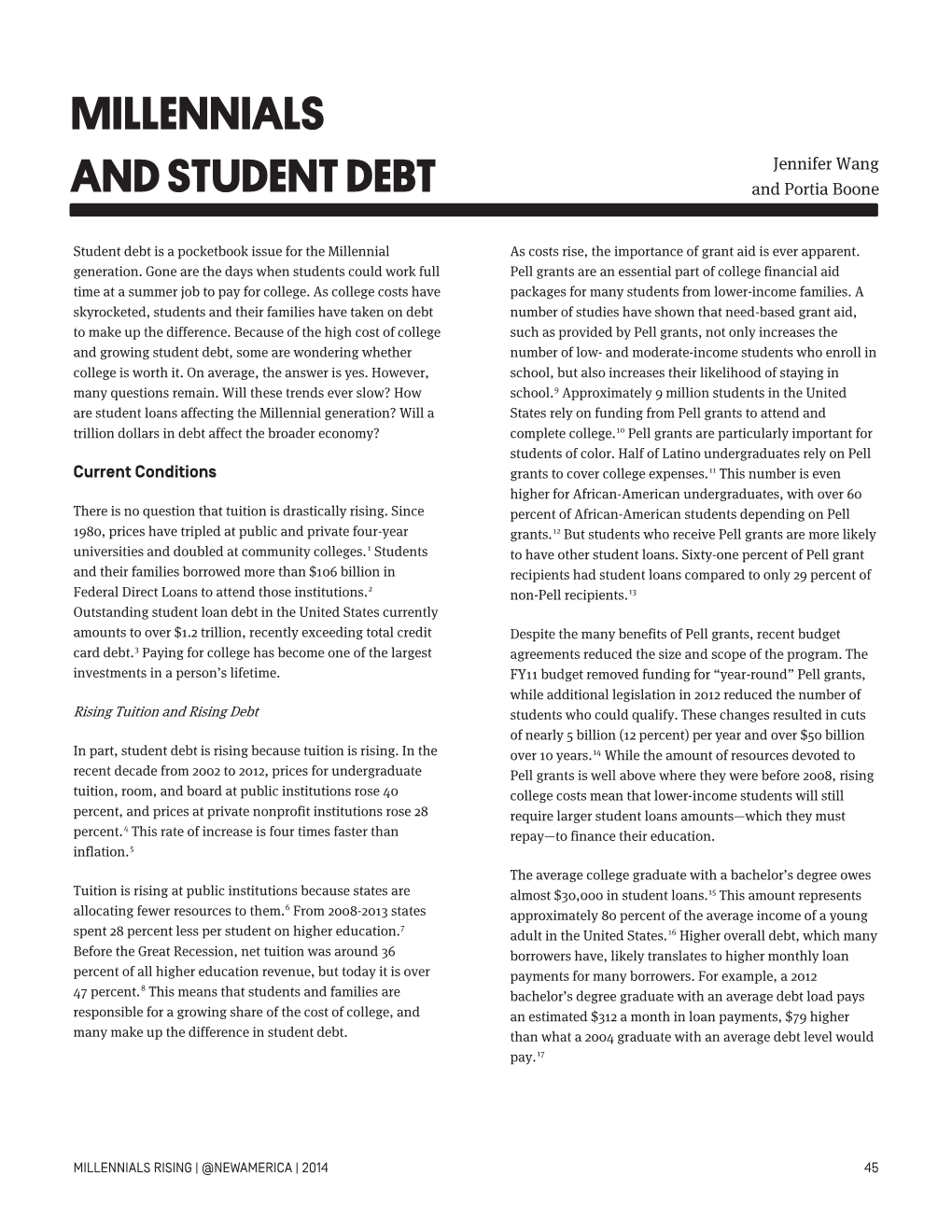 Millennials and Student Debt