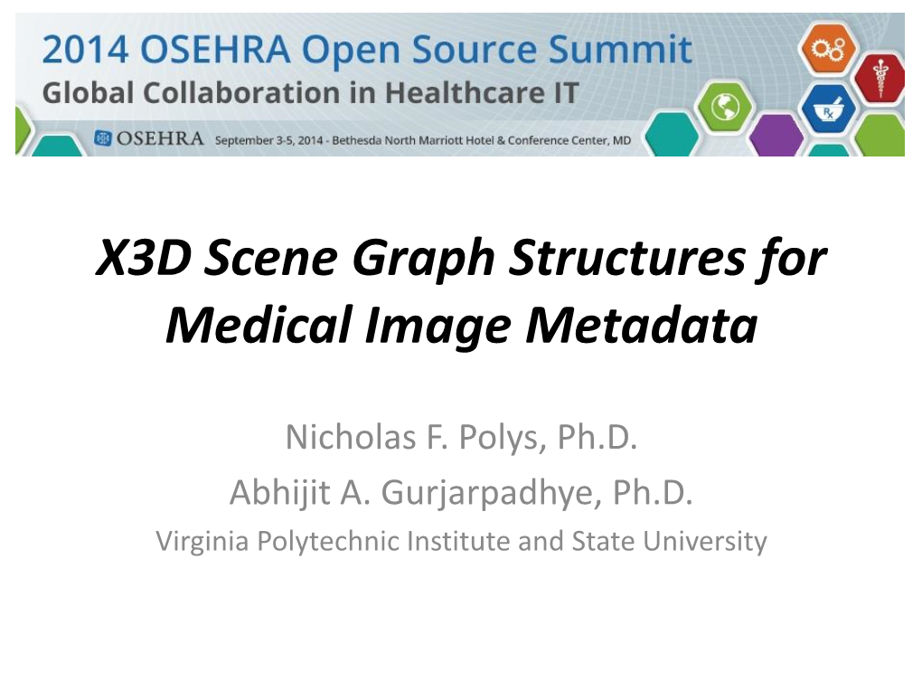 X3D Scene Graph Structures for Medical Image Metadata