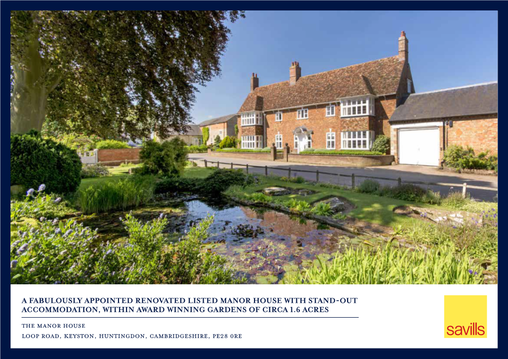 A Fabulously Appointed Renovated Listed Manor