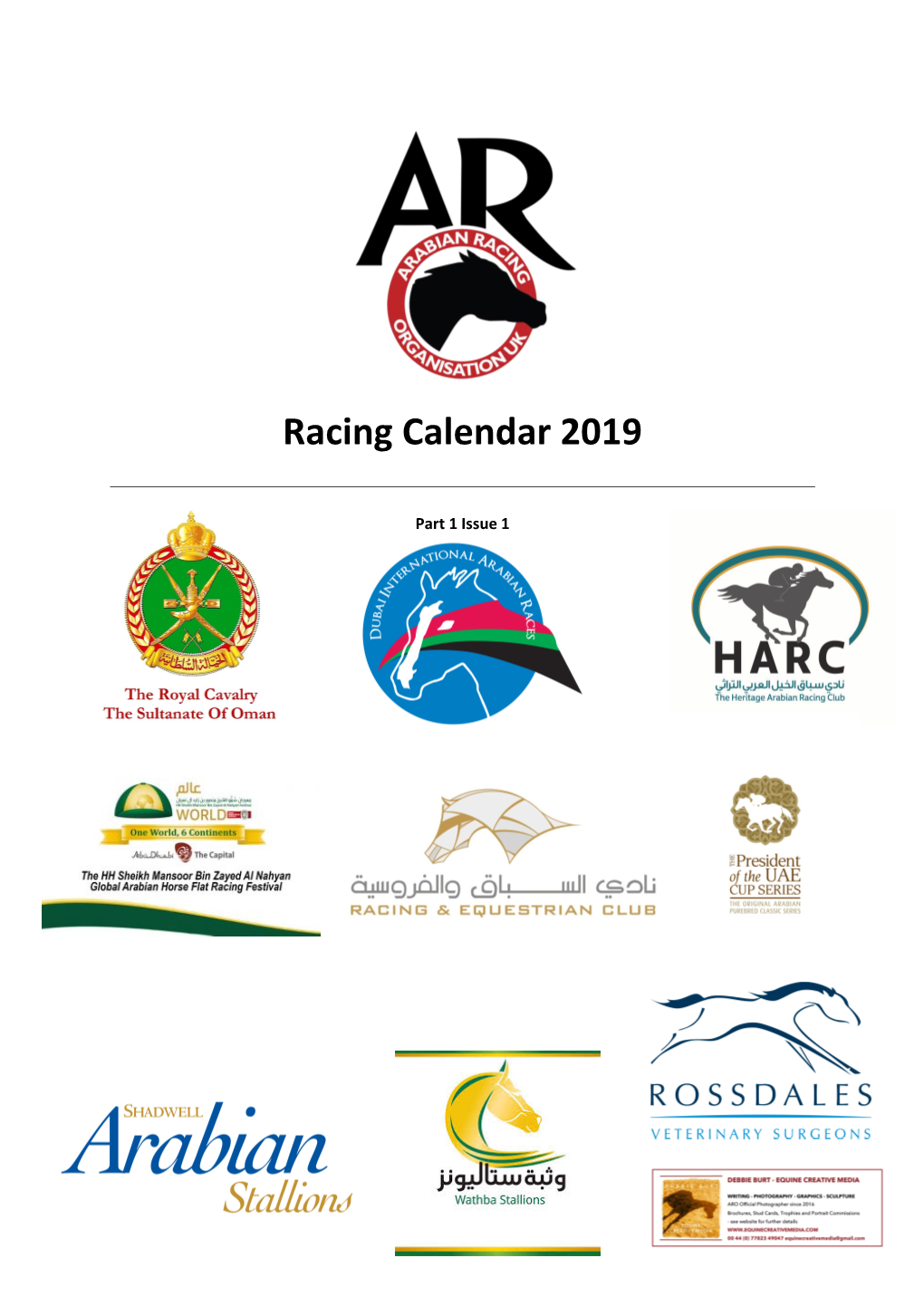 Racing Calendar 2019