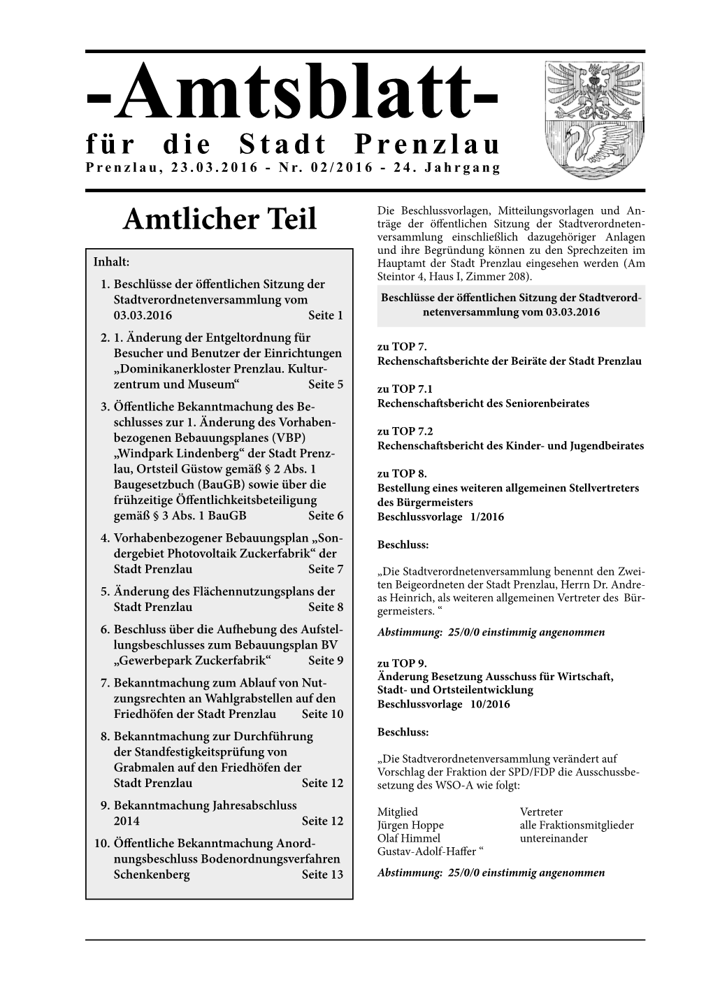 Amtsblatt 2-2016