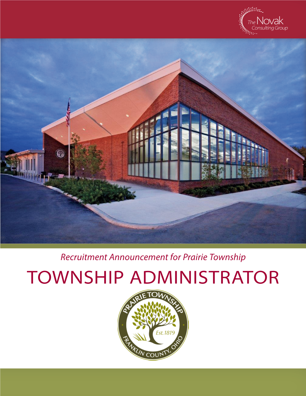 TOWNSHIP ADMINISTRATOR Township Administrator – Prairie Township, Ohio