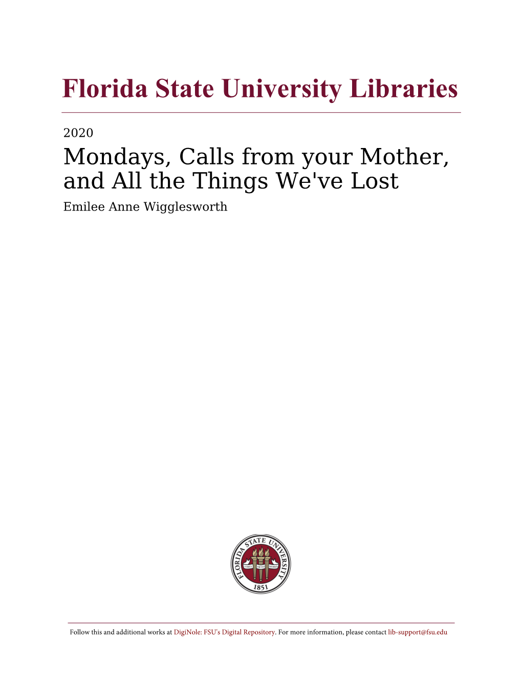 Florida State University Libraries