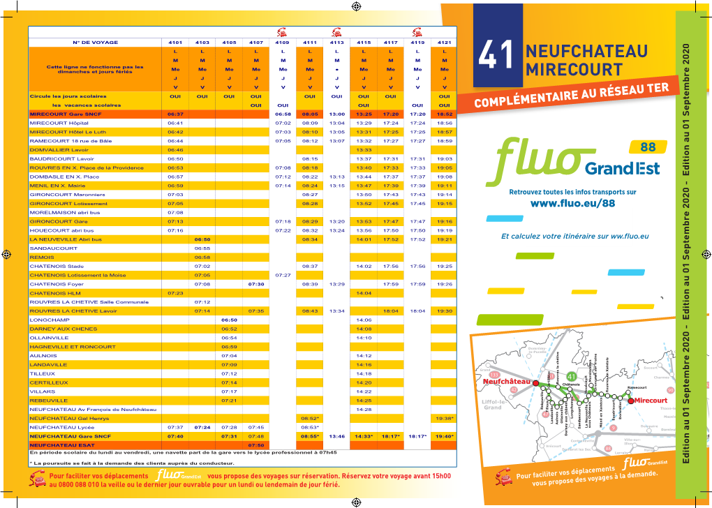 Fiche Horaire LIVO 2020-2021 Fluo Ligne 41.Indd