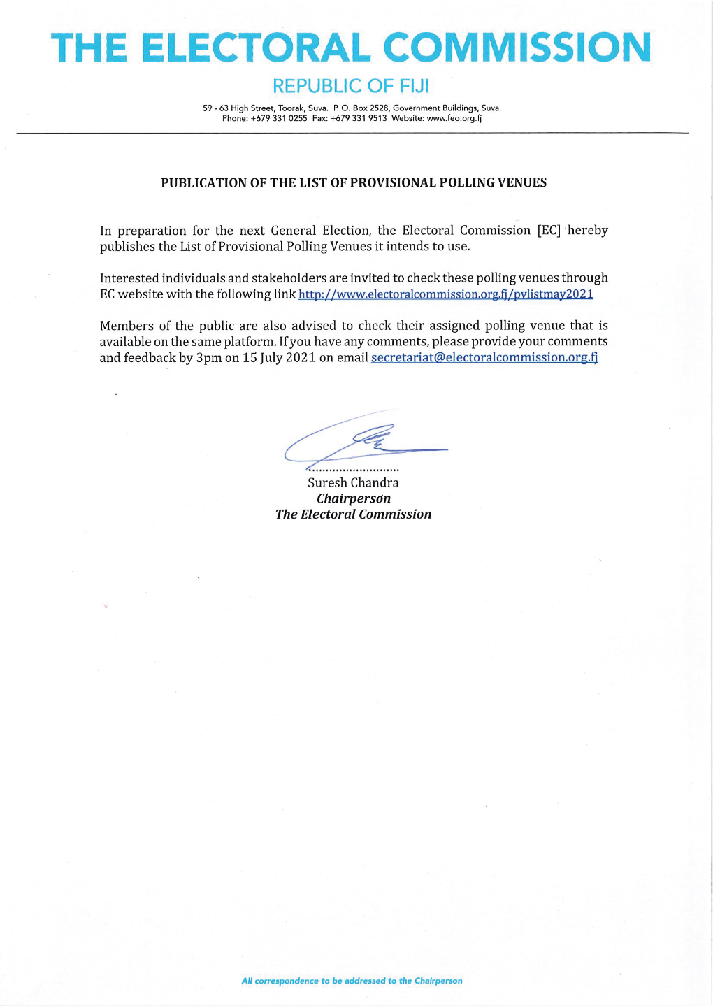 Notice of PPVL May 2021