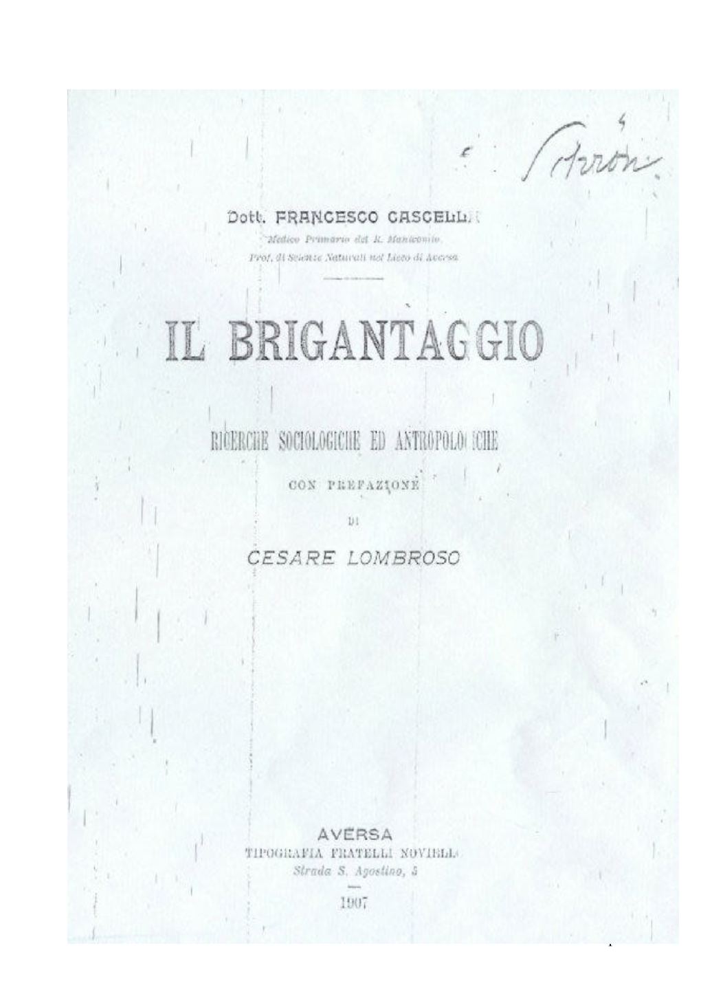Autobiografia Di Carmine Crocco