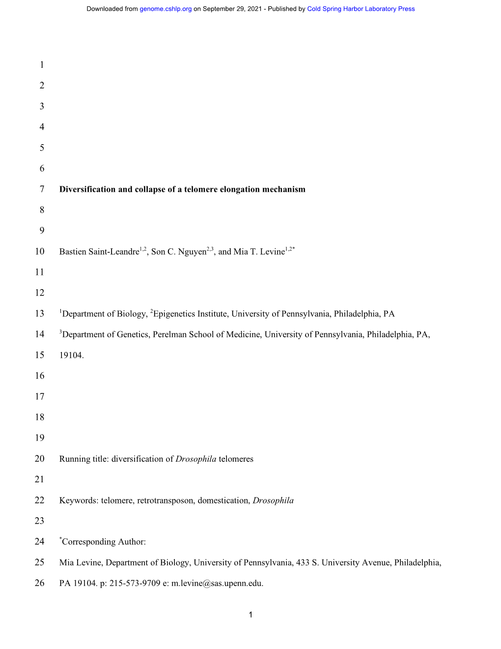 Diversification and Collapse of a Telomere Elongation Mechanism