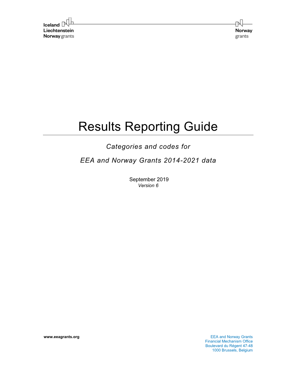 Results Reporting Guide