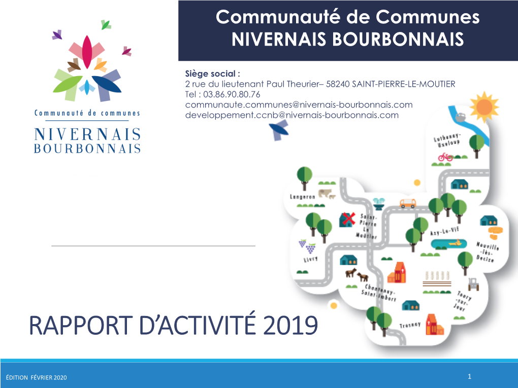 Rapport D'activité 2019 De La CCNB