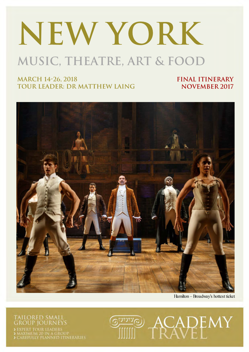 Music, Theatre, Art & Food