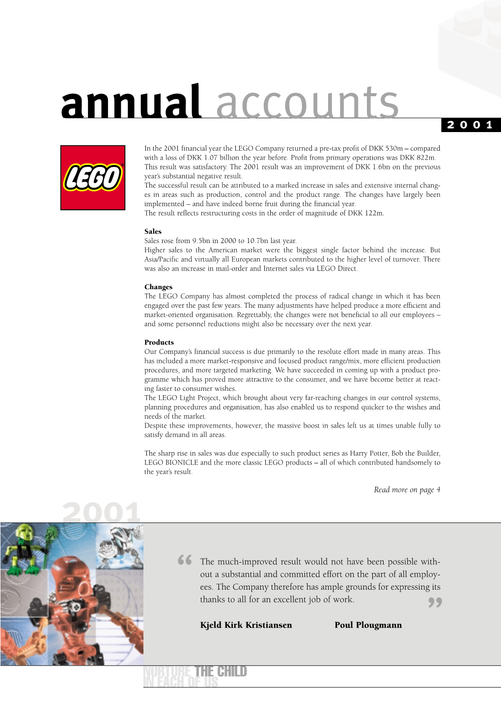 Annual Accounts 2001