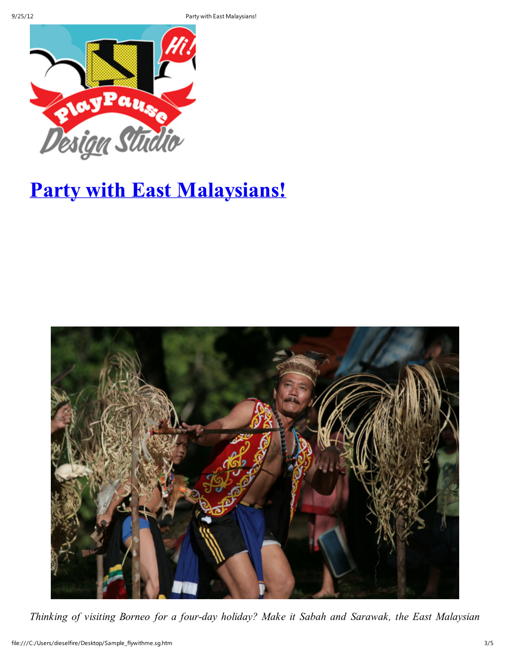 Party with East Malaysians!