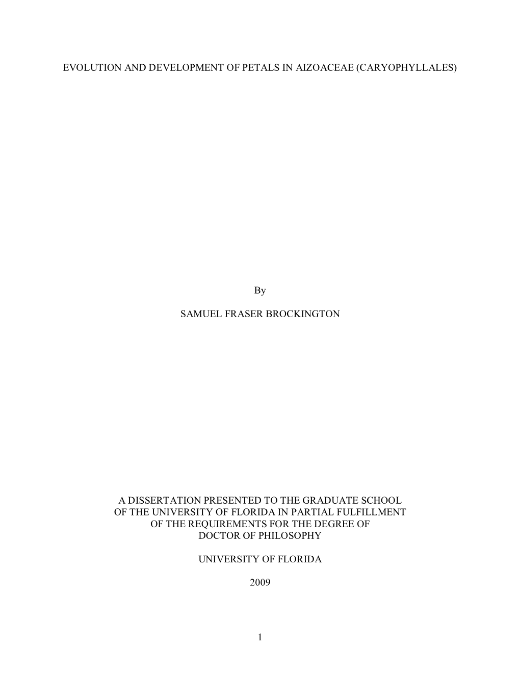 University of Florida Thesis Or Dissertation Formatting