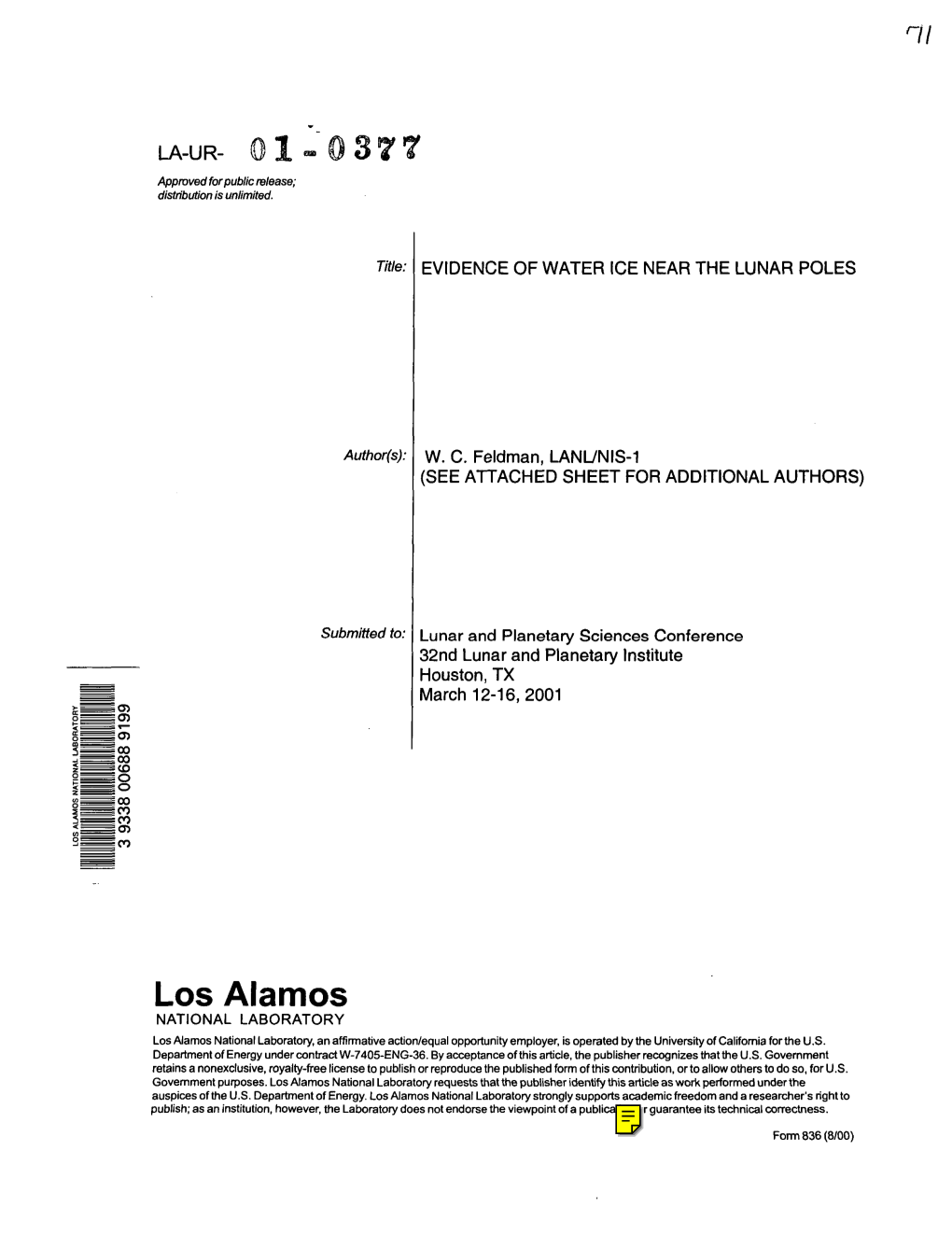 Los Alamos NATIONAL LABORATORY Los Alamos National Laboratory