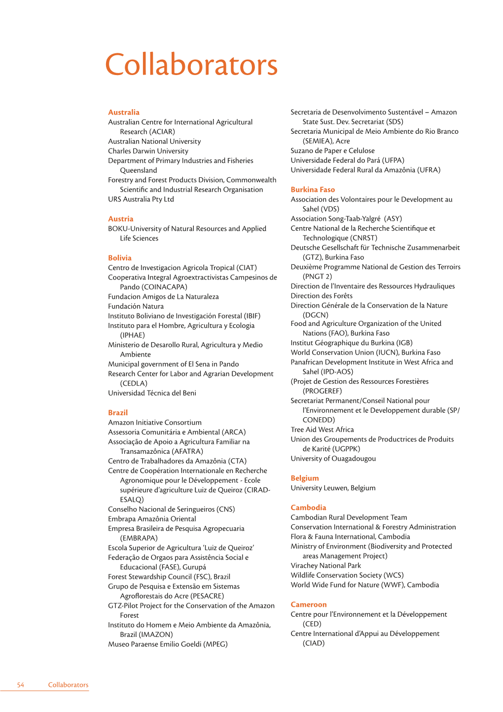 CIFOR Annual Report 2007: Pathways to Impact