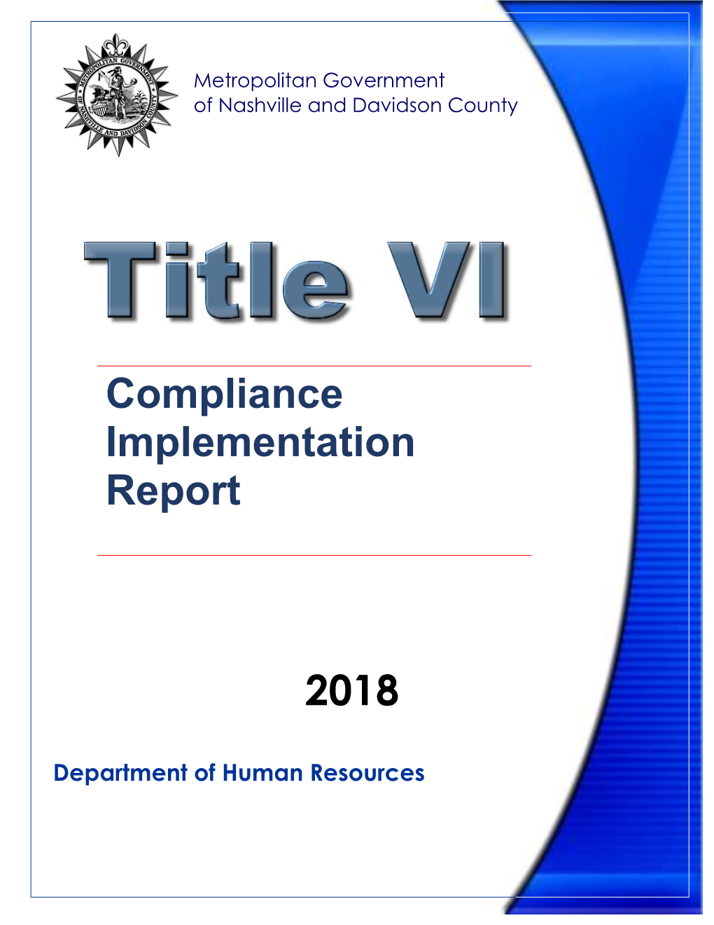 Compliance Implementation Report 2018